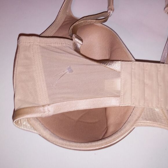 Cacique Bra 32G Bige Satin Full Coverage Solid Underwire - Picture 5 of 7